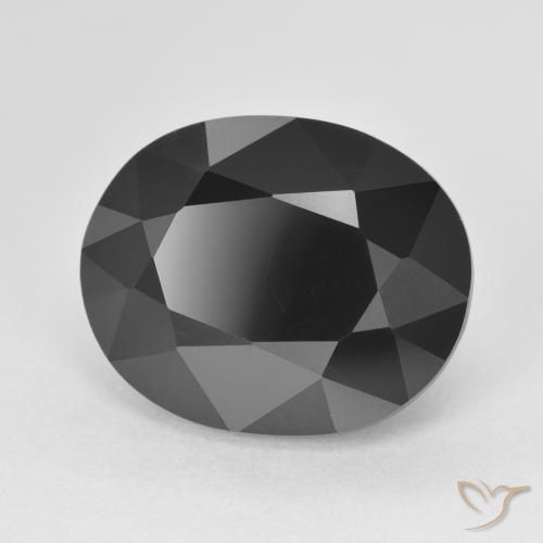 Tormalina Schorl naturale da 9.12 ct, Ovale, Opaco