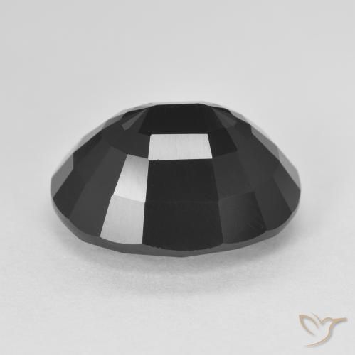 Tormalina Schorl naturale da 9.12 ct, Ovale, Opaco
