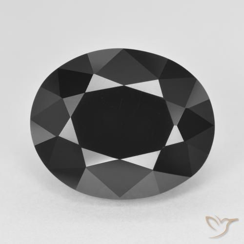 10.65ct Naturale Schorl Tormalina, Ovale, Opaco