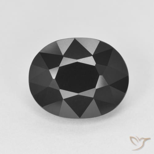 5.80ct Naturale Schorl Tormalina, Ovale, Opaco