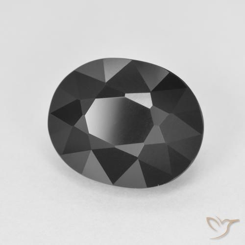 Tormalina Schorl naturale da 5.80 ct, Ovale, Opaco