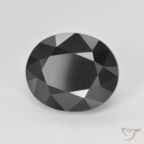 Tormalina Schorl naturale da 6.23 ct, Ovale, Opaco