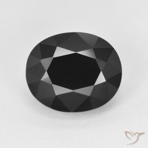 6.22ct Naturale Schorl Tormalina, Ovale, Opaco