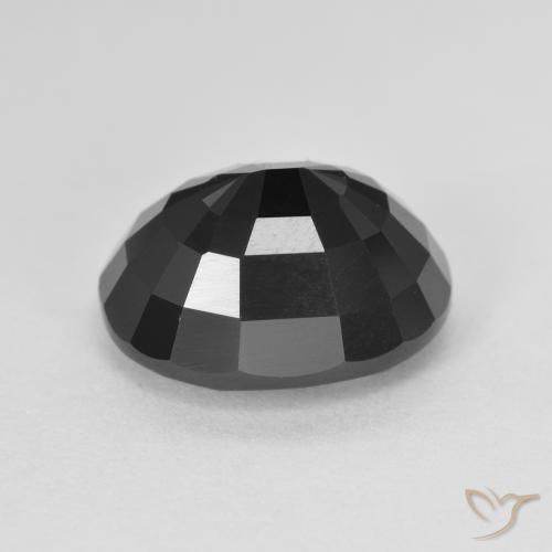 Tormalina Schorl naturale da 6.22 ct, Ovale, Opaco