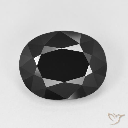 5.79ct Naturale Schorl Tormalina, Ovale, Opaco