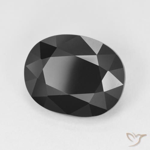 Tormalina Schorl naturale da 5.79 ct, Ovale, Opaco