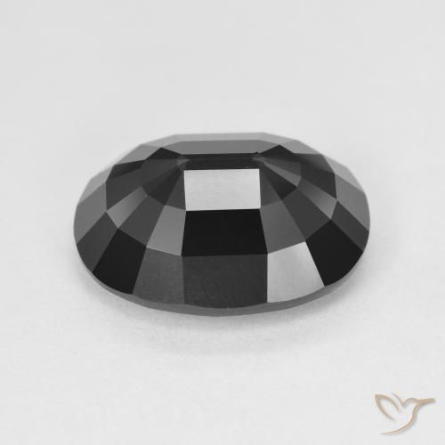 Tormalina Schorl naturale da 5.79 ct, Ovale, Opaco