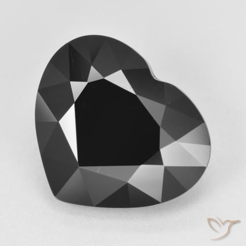 7.20ct Naturale Schorl Tormalina, Cuore, Opaco