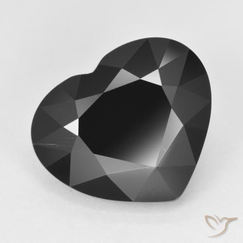 Tormalina Schorl naturale da 7.20 ct, Cuore, Opaco