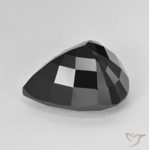 Tormalina Schorl naturale da 12.95 ct, Forma a pera, Opaco