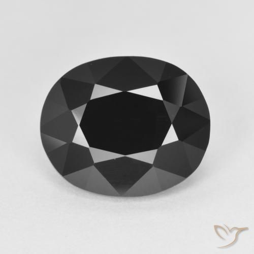 5.01ct Naturale Schorl Tormalina, Ovale, Opaco