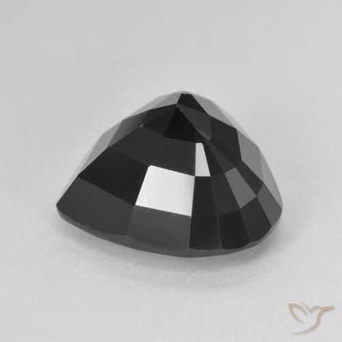 Tormalina Schorl naturale da 6.20 ct, Cuore, Opaco