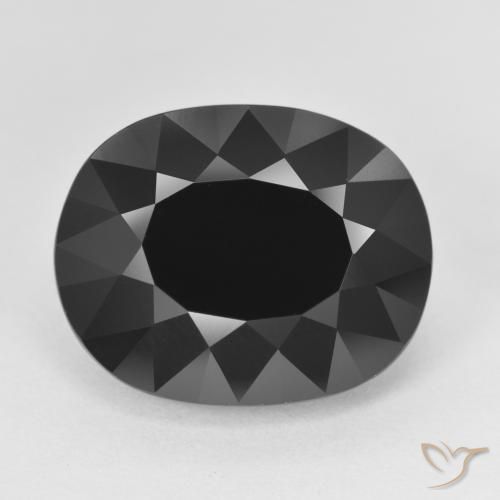 11.68ct Naturale Schorl Tormalina, Ovale, Opaco