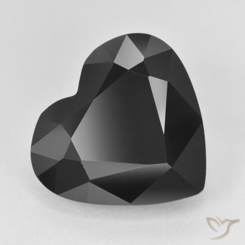 12.21ct Naturale Schorl Tormalina, Cuore, Opaco