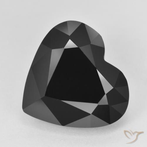 Tormalina Schorl naturale da 12.21 ct, Cuore, Opaco