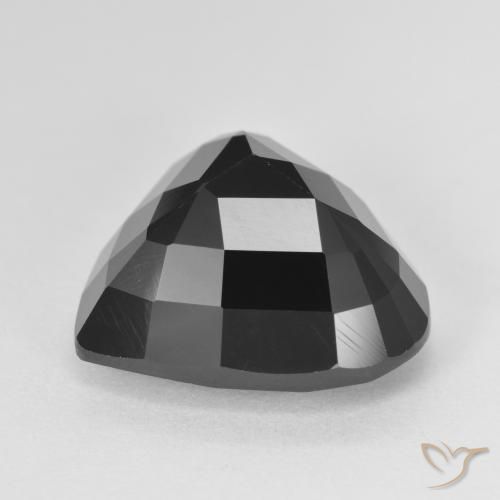 Tormalina Schorl naturale da 12.21 ct, Cuore, Opaco