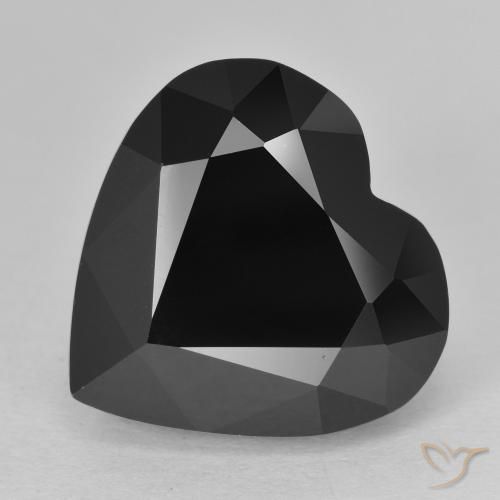 12.68ct Naturale Schorl Tormalina, Cuore, Opaco