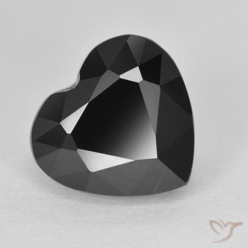 6.03ct Naturale Schorl Tormalina, Cuore, Opaco