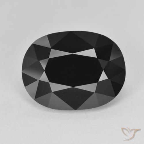 11.60ct Naturale Schorl Tormalina, Ovale, Opaco