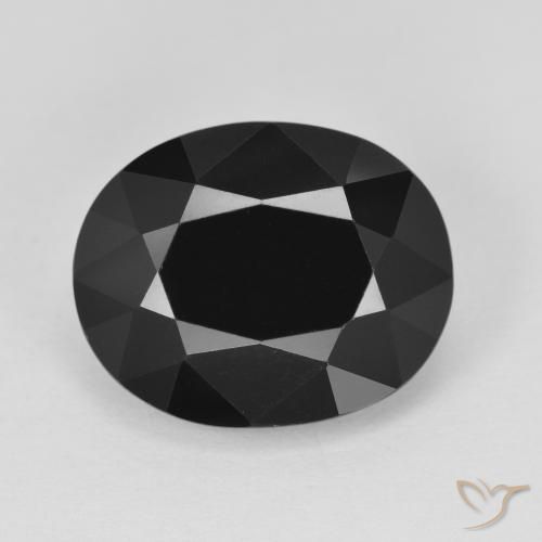 9.01ct Naturale Schorl Tormalina, Ovale, Opaco