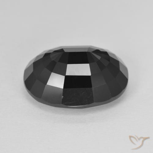 Tormalina Schorl naturale da 9.01 ct, Ovale, Opaco