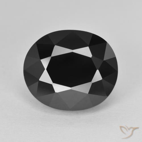 8.67ct Naturale Schorl Tormalina, Ovale, Opaco