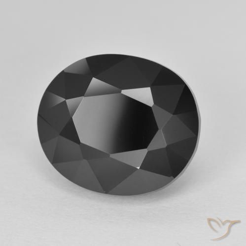 Tormalina Schorl naturale da 8.67 ct, Ovale, Opaco