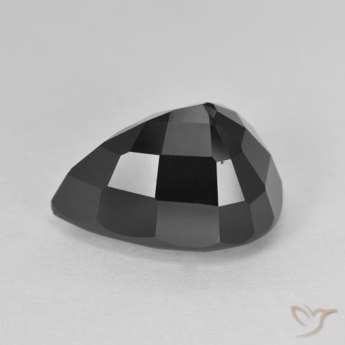 Tormalina Schorl naturale da 7.27 ct, Forma a pera, Opaco
