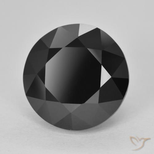 Tormalina Schorl naturale da 13.13 ct, Rotondo, Opaco