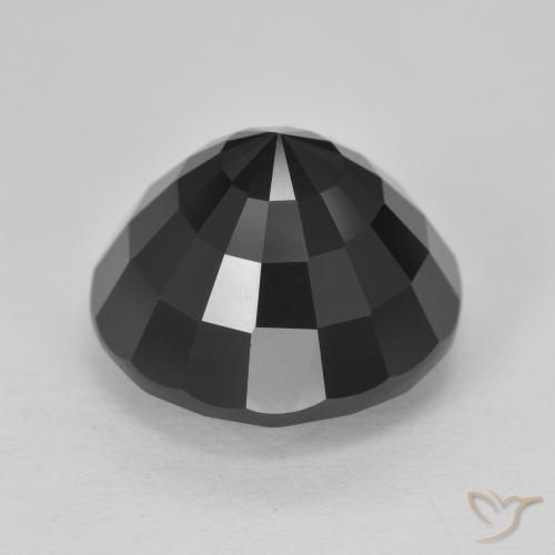 Tormalina Schorl naturale da 13.13 ct, Rotondo, Opaco