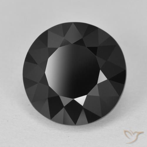 Tormalina Schorl naturale da 6.30 ct, Rotondo, Opaco
