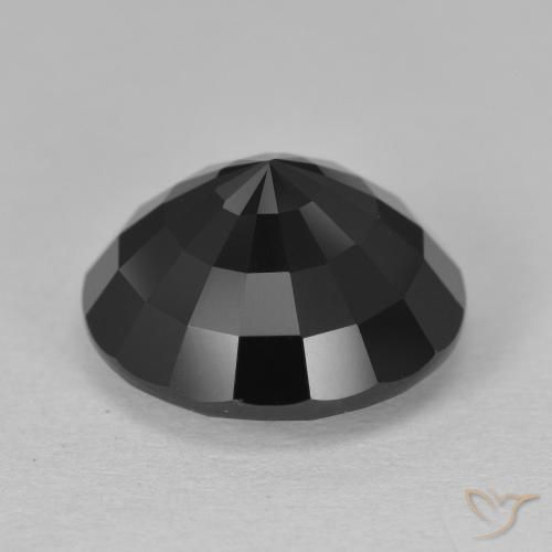 Tormalina Schorl naturale da 6.30 ct, Rotondo, Opaco
