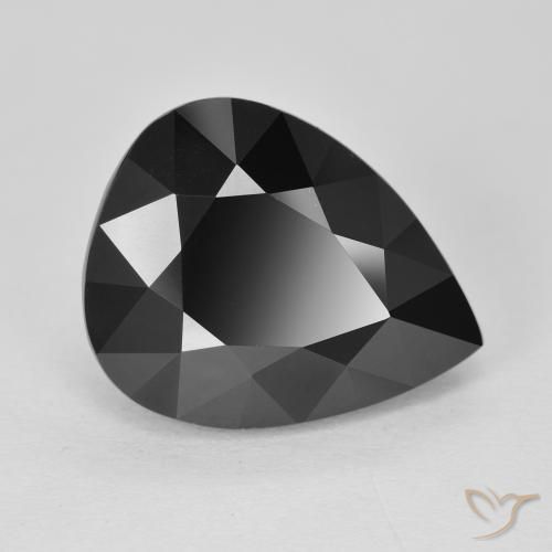 Tormalina Schorl naturale da 10.38 ct, Forma a pera, Opaco