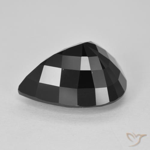Tormalina Schorl naturale da 10.38 ct, Forma a pera, Opaco