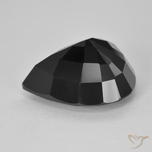 Tormalina Schorl naturale da 11.01 ct, Forma a pera, Opaco