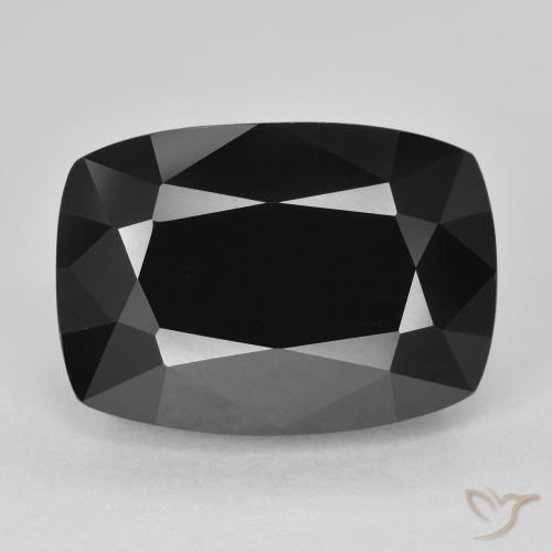 11.42ct Naturale Schorl Tormalina, Cuscino, Opaco