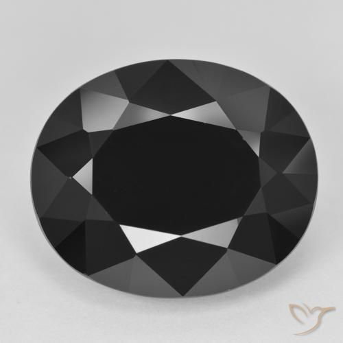 28.39ct Naturale Schorl Tormalina, Ovale, Opaco