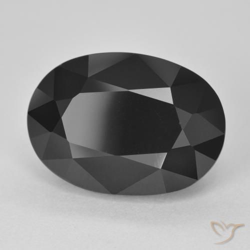 Tormalina Schorl naturale da 11.26 ct, Ovale, Opaco