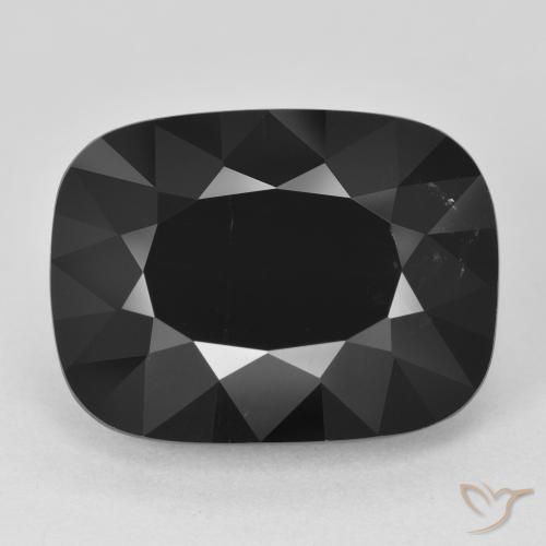 12.55ct Naturale Schorl Tormalina, Cuscino, Opaco