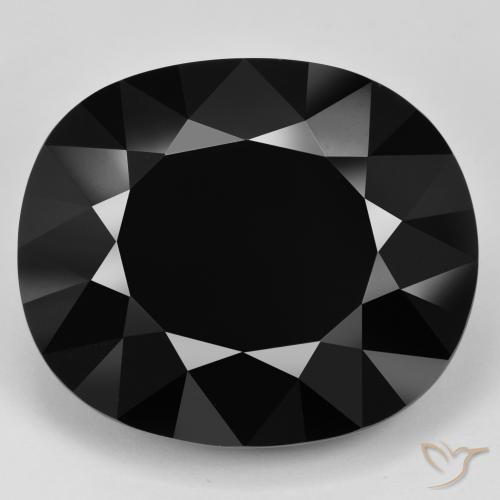 Tormalina schorl naturale da 91,06 ct, taglio a cuscino, opaco