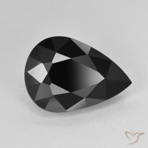 Tormalina Schorl naturale da 7.64 ct, Forma a pera, Opaco