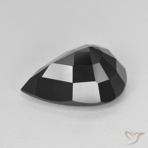 Tormalina Schorl naturale da 7.64 ct, Forma a pera, Opaco
