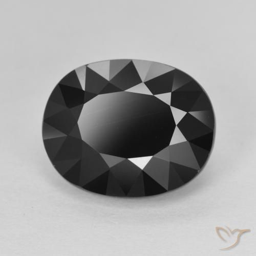 Tormalina Schorl naturale da 6.38 ct, Ovale, Opaco