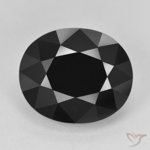 12.65ct Naturale Schorl Tormalina, Ovale, Opaco