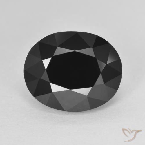 6.64ct Naturale Schorl Tormalina, Ovale, Opaco