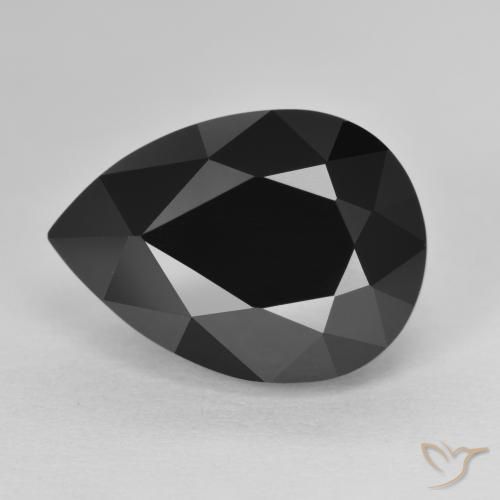 10.65ct Naturale Schorl Tormalina, Forma a pera, Opaco