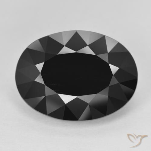 11.42ct Naturale Schorl Tormalina, Ovale, Opaco