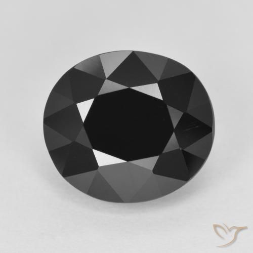 6.82ct Naturale Schorl Tormalina, Ovale, Opaco