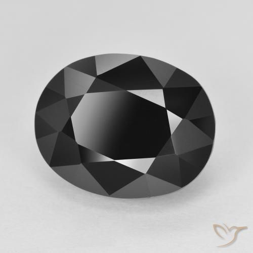 Tormalina Schorl naturale da 9.76 ct, Ovale, Opaco