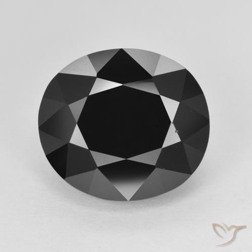 8.68ct Naturale Schorl Tormalina, Ovale, Opaco